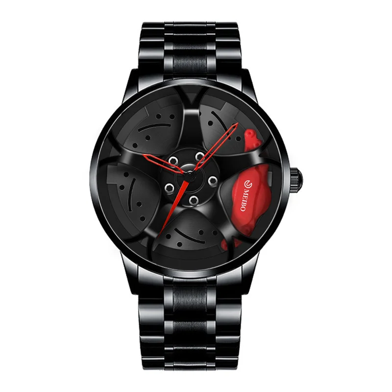 Men 3D Sport Rim Hub Wheel Watches Luxury Male Sports Car Wristwatch Quartz Men's Watches Relogio Masculino for Gift Clock