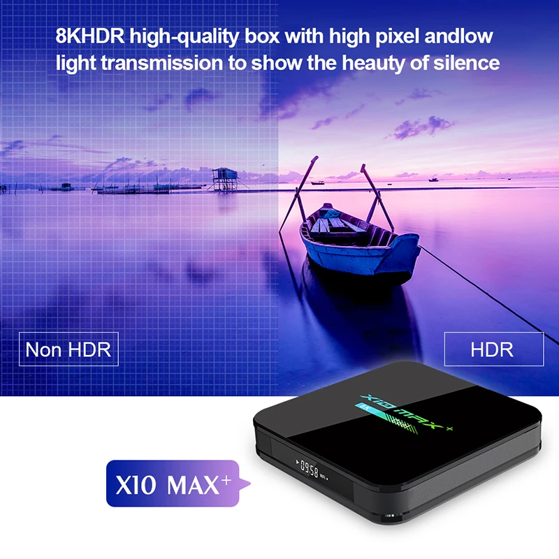 Presale X10 MAX Plus ТВ-приставка Android 9,0 4 Гб 64 Гб Amlogic S905X3 ТВ-Приставка Смарт-медиаплеер двойной WiFi Bluetooth 8K ТВ-приставка