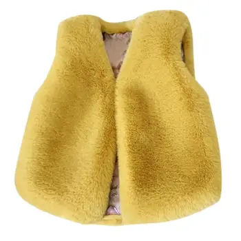 

Toddler Baby Girls Faux Fur Vest Autumn Winter Warm Fashion Coat Jacket Cute Thick SnowSuit Clothes With good quality