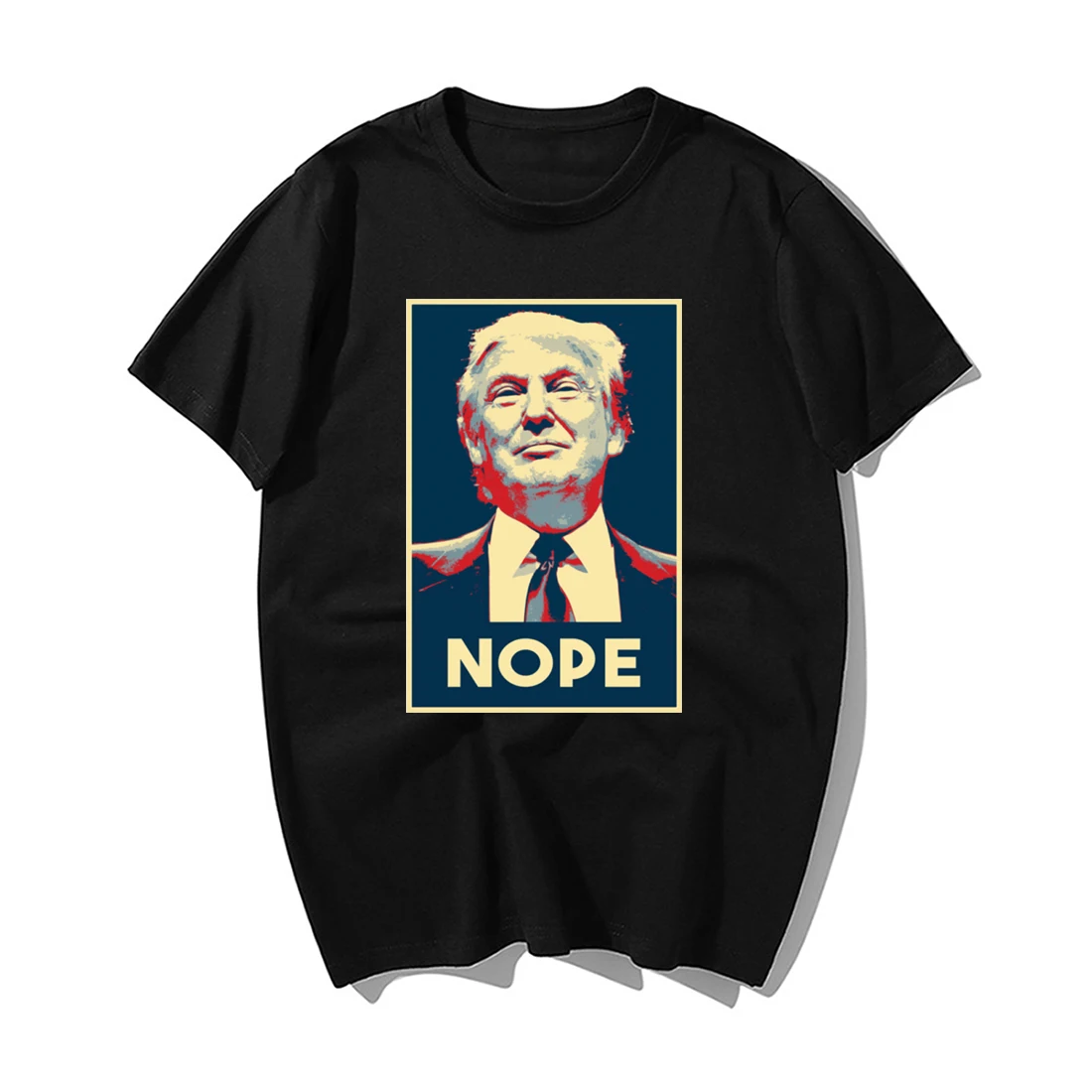 Donald Trump Twitler Nope Funny President T Shirt Men Fashion Summer Cotton Hip Hop Tops Casual Short Sleeve T-Shirt