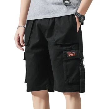 

Men's Multi-pocket Shorts Summer Straight Slim Military Cargo Shorts Unisex Shorts Pantalon Short Men Bermuda Pants Cargo HH50DK