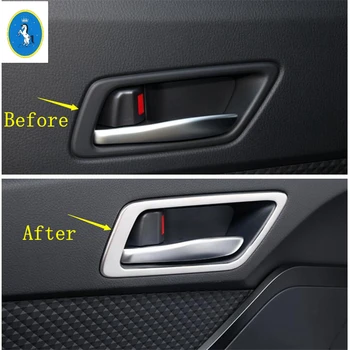 

Yimaautotrims Stainless Steel Interior Kit Fit For Toyota C-HR CHR 2016 - 2020 Inner Door Doorknob Handle Frame Cover Trim