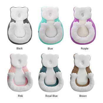 

Cartoon Baby Head Shaping Pillow Anti Roll Memory Foam Sleeping Cushion Prevent Flat Head Neck Support Newborn Sleeping Cushion
