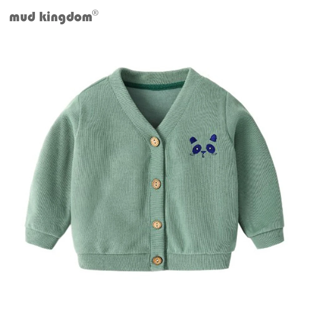 

Mudkingdom Baby Boys Girls Cardigan Fall Long Sleeve Warm Cute Cartoon Animal Brief Infant Sweaters
