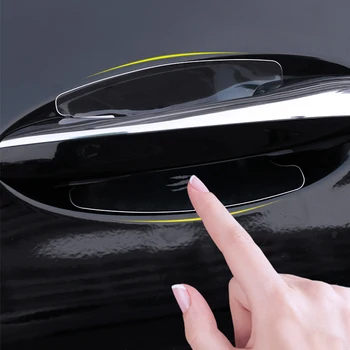

Invisible TPU Car Door Handle Scratches Protective Protector Films Handle Protection Sticker for Kia rio ceed sportage cerato