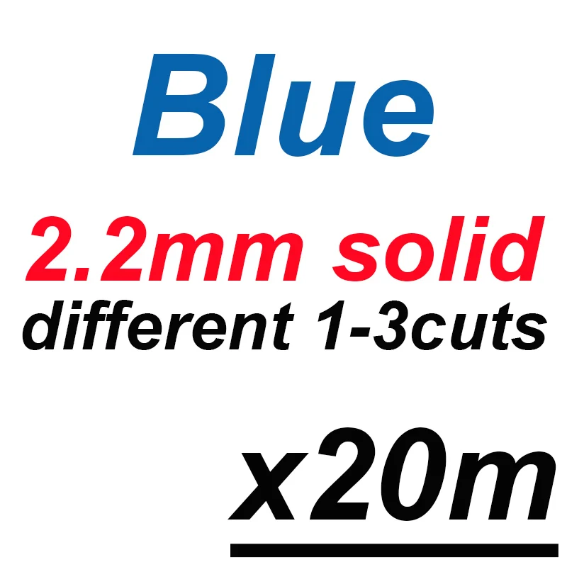 20m 2.2mm in blue Victorsense 6/9/20 М рыболовные канаты 2,2 мм 2,4 мм 2,6 2,8 3,0 3,2 мм сплошной латексная трубка модели латекс эластичный лески - Цвет: 20m 2.2mm in blue