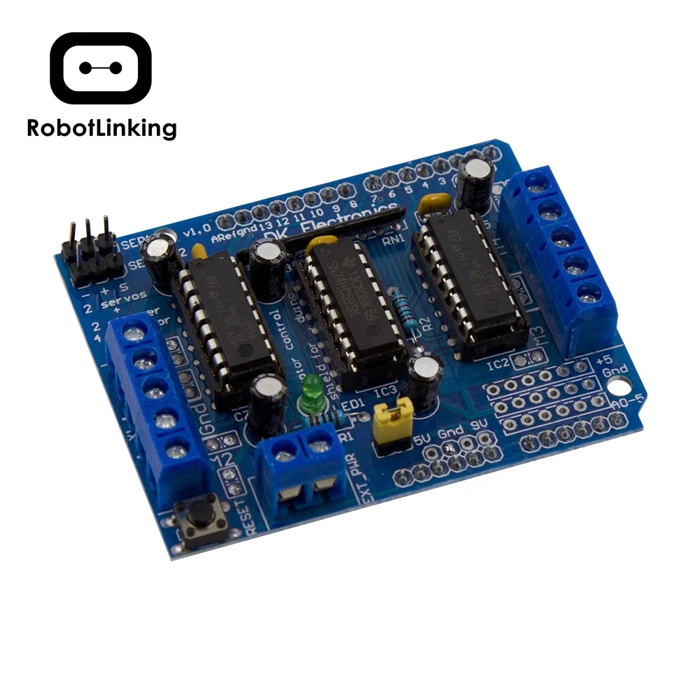 Щит управления мотором L293D плата Двойного расширения для Arduino Duemilanove моторного