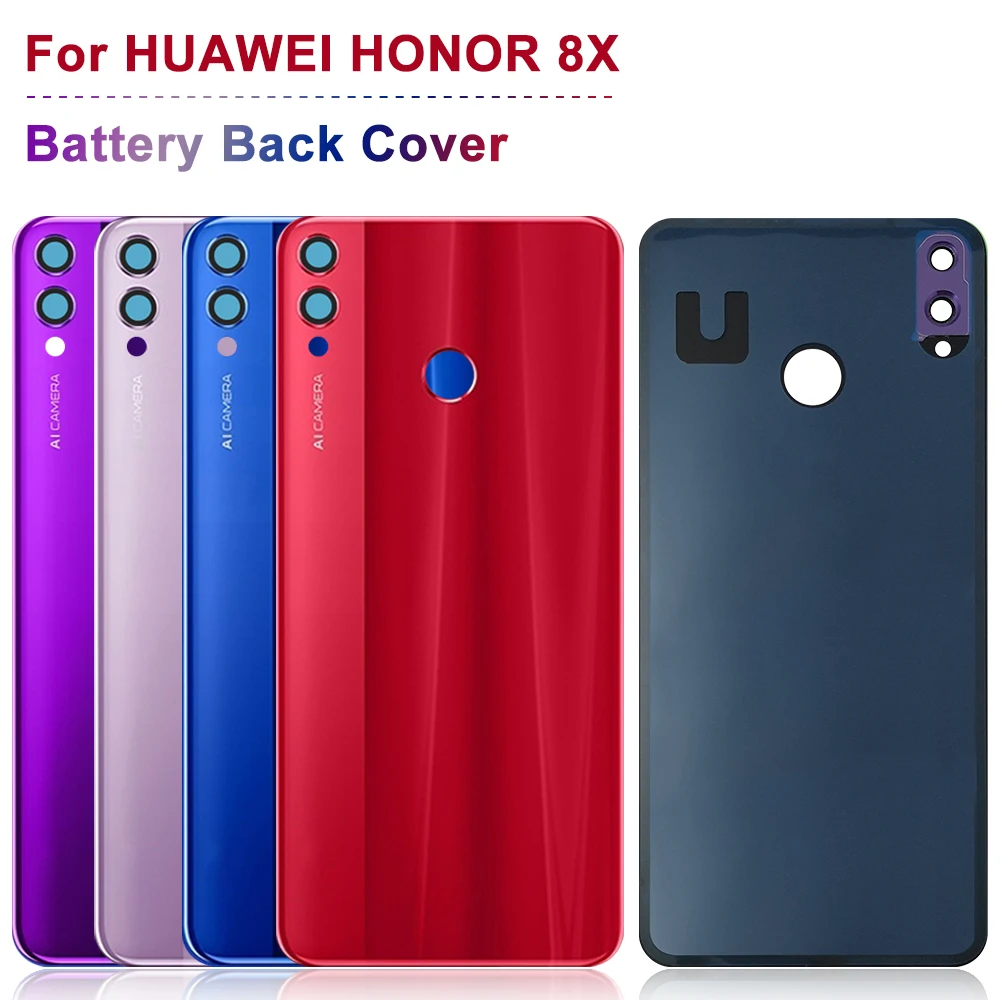 Для Huawei Honor 8X батарея стеклянная задняя крышка корпус Корпус для с