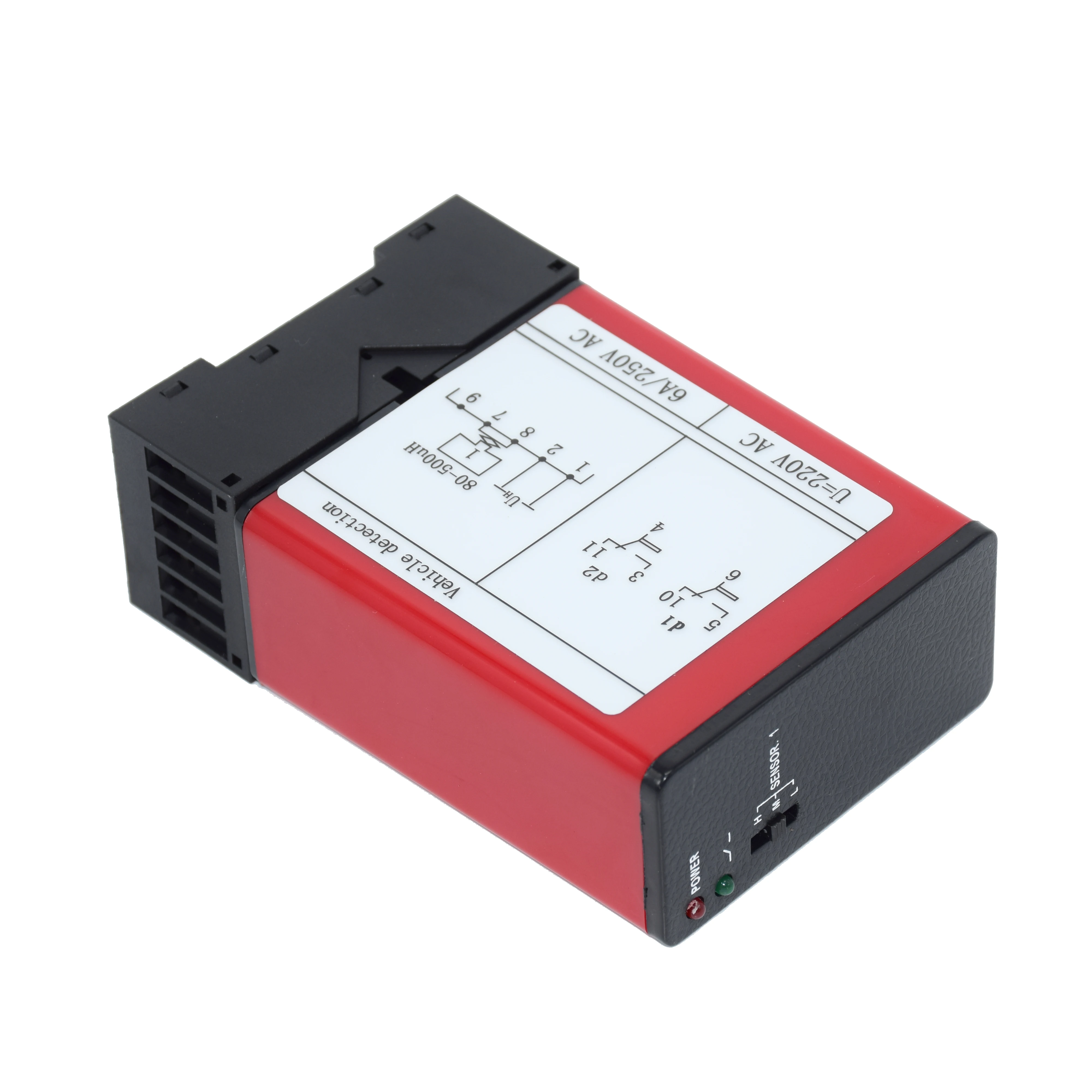 AC220V Single Channel Loop Detector Vehicle Detector Sensor for barrier swing sliding gate opener car parking