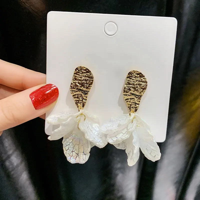 S925 Silver Needle Colorful Shell Beach Wind Ms. Earrings | Украшения и аксессуары