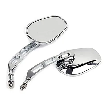 

Motorcycle Universal 8mm Rear View Side Mirrors For Harley Road King Touring XL883 Sportster Fatboy Dyna FXDB FLSTF Softail