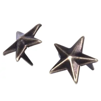 

New 100X Bronze Rivets applies 15mm star rivets bag / Shoes / Gloves
