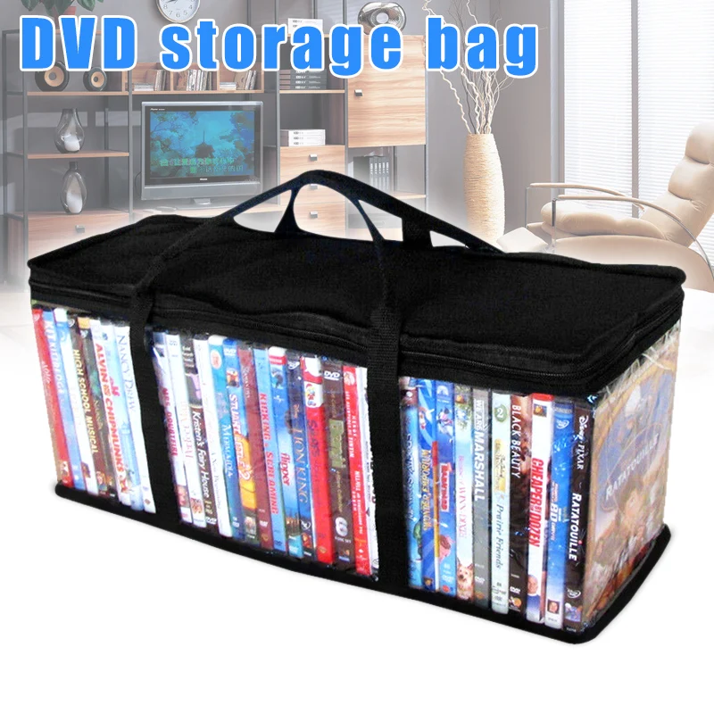 Media Storage Bags DVD Disc CD Carry Case Holder Album Organizer Multifunctional Nylon Storage Pouches