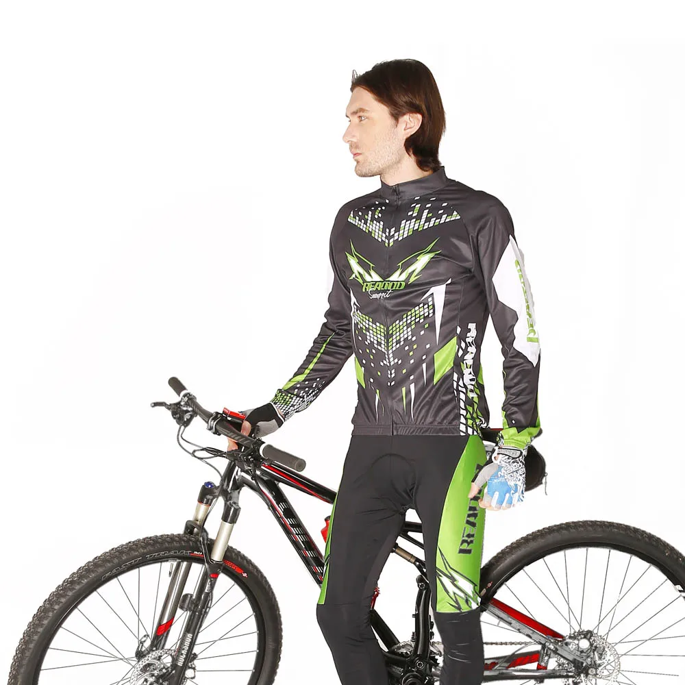 MTB велосипед велосипедная одежда набор спортивной одежды велосипед Открытый длинный рукав джерси с брюками дышащий мужской Велоспорт Джерси набор
