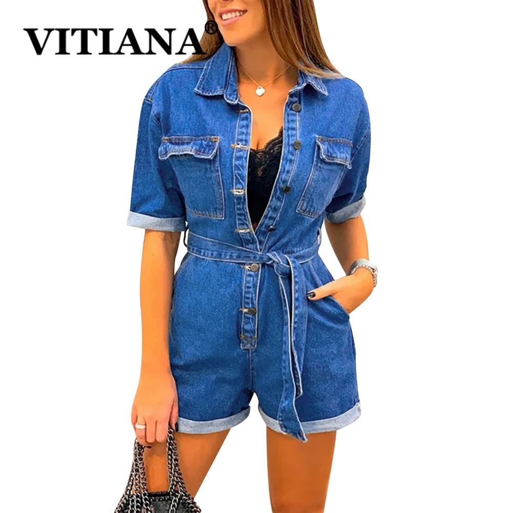 Женский Джинсовый Полукомбинезон Купить