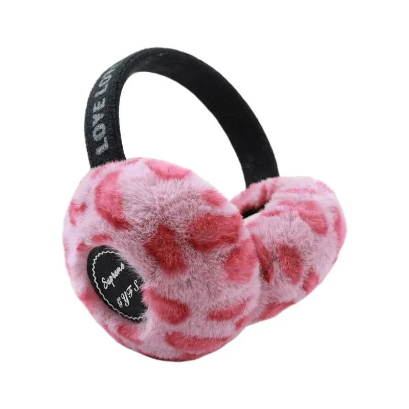 Женские зимние Bluetooth наушники плюшевые леопардовые беспроводные наушники музыкальные наушники теплые