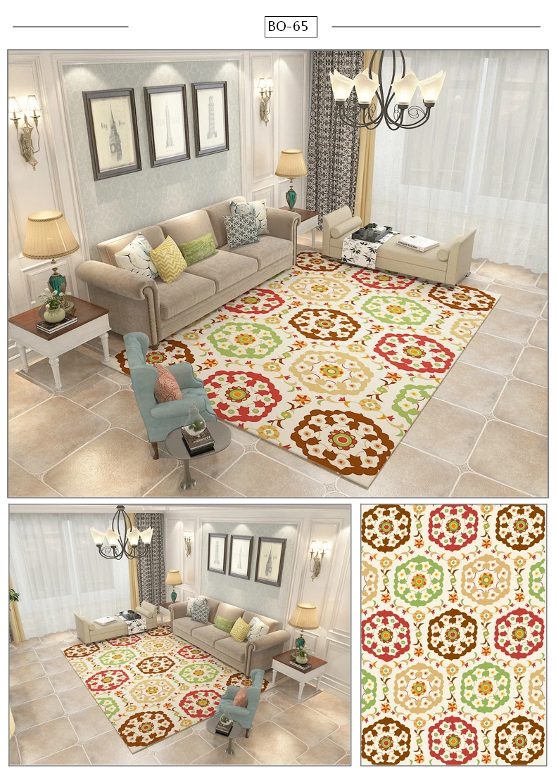 Стильные ковры для гостиной, дома, простая современная спальня, диван, журнальный столик, коврик для пола, прикроватный скандинавский коврик, домашнее одеяло