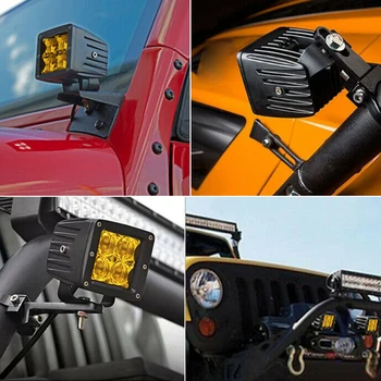 

2pcs LED working light 3 inch Driving Off road For SUV ATV UTV 4X4 4WD