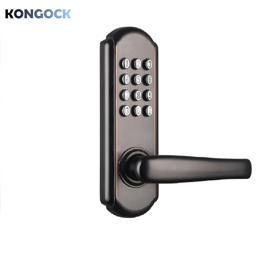 

Mechanical Code keyless Door Lock, keyless indoor or outdoor lock single bolt keypad door lock vintage digital lock