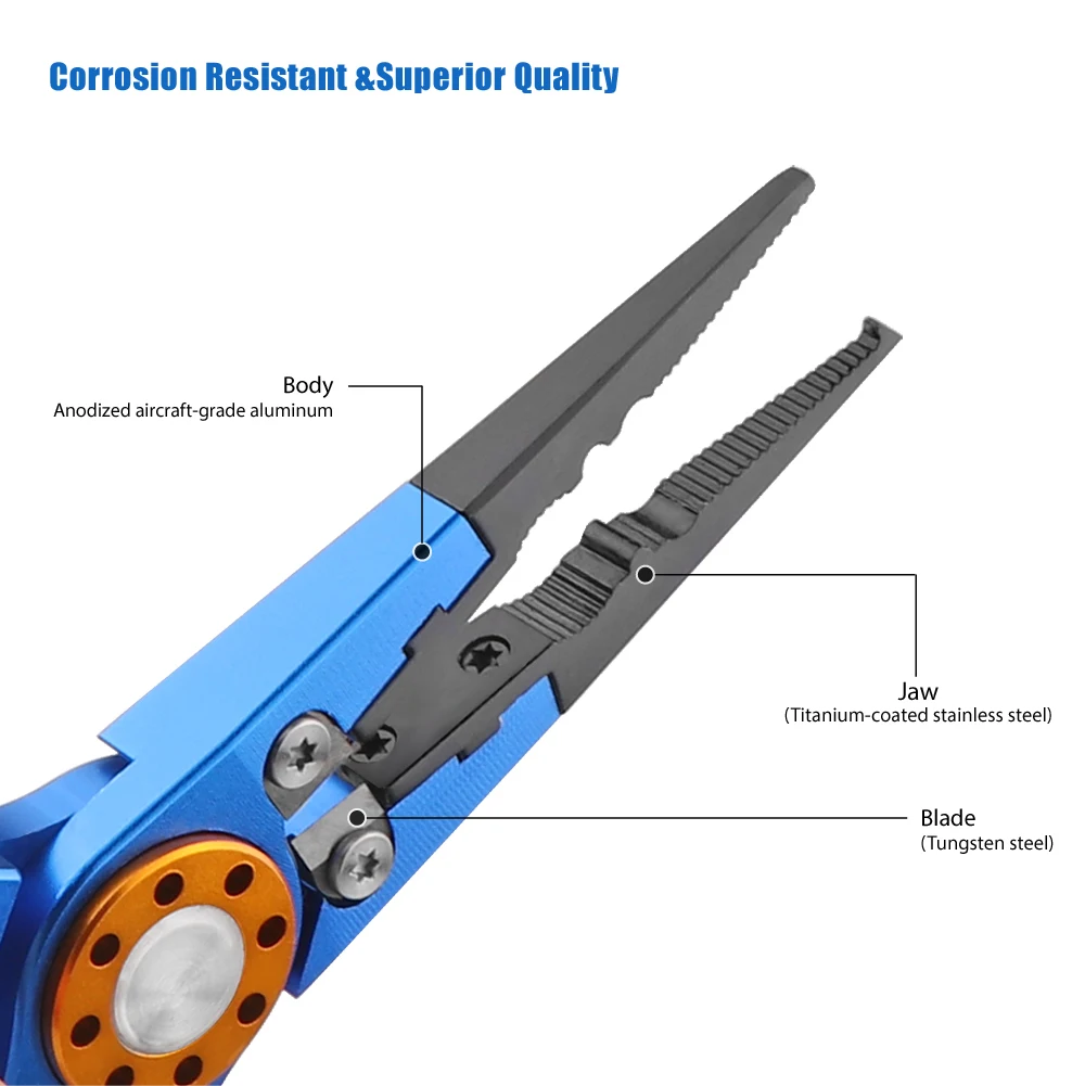 Алюминиевые рыболовные плоскогубцы, разъемное кольцо, резак для карпа, обжимной свинцовый держатель для рыбы, рыболовные снасти, крючок для удаления, Товары для рыбалки, 18 см, части для рыбы