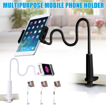 

Phone Holder Bed Gooseneck Mount Flexible Arm Bracket for Tablet Bedroom Desktop KQS8