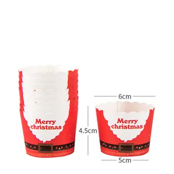 

Red Christmas Muffin Wrapper Cupcake Oilproof Cupcake Liner Baking Cup For Halloween Party Caissettes Muffin Cupcake Paper Case