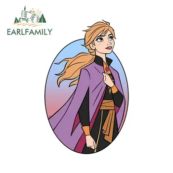 

EARLFAMILY 13cm x 8.2cm for Frozen 2 Clipart DIY Motorcycle Stickers Waterproof Vinyl Car Wrap VAN Decoration Car Decals