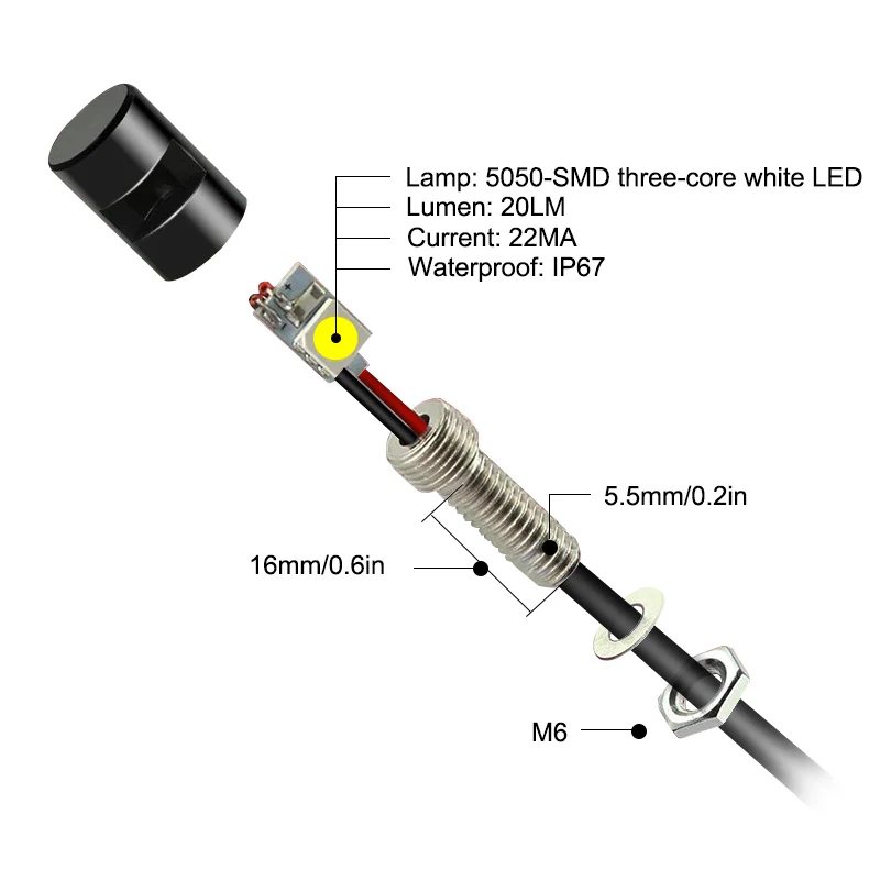 Maluokasa 2x Мотоцикл LED Номерной знак Легкий Стайлинг болт smd свет автомобиль фантастический лампа 12 В спереди задний фонарь