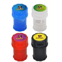 

HONEYPUFF Hot Sale 62MM Plastic Tobacco Grinder Storage Box Sharp Weed Crusher Case Manual Magnetic Accessories Convenient