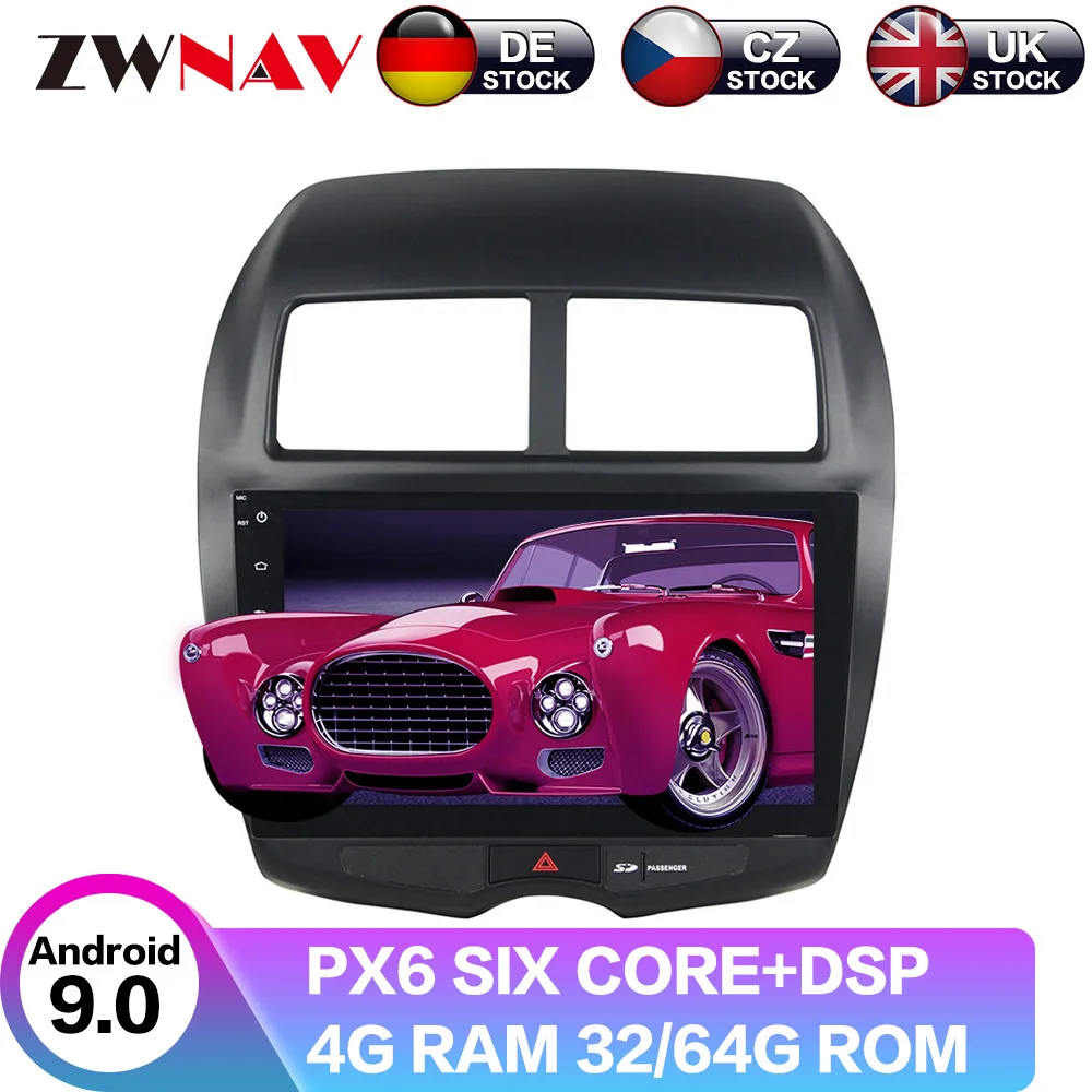 Android 9 8 Core с DSP для Mitsubishi ASX Citroen C4 Автомобильный Радио Видео Плеер Мультимедиа gps навигация аксессуары для Android Sed
