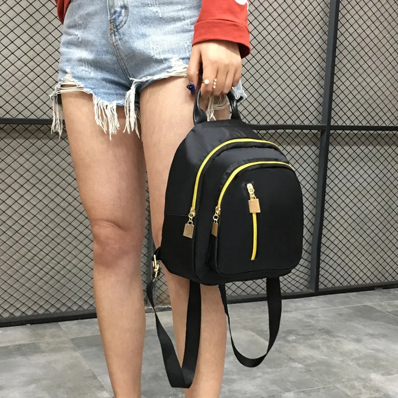 Dillon Hot Celebrity Style Backpack Women's Waterproof Nylon Backpack New Style School Season Versatile Cool Small Backpack