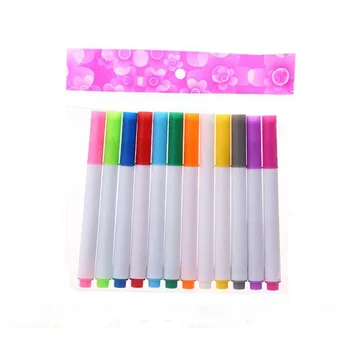 

12 Colors Color Painting Pen Water-soluble Dust-free Blackboard Erasable Lamp Board Pen Environmental Protection Liquid Chalk