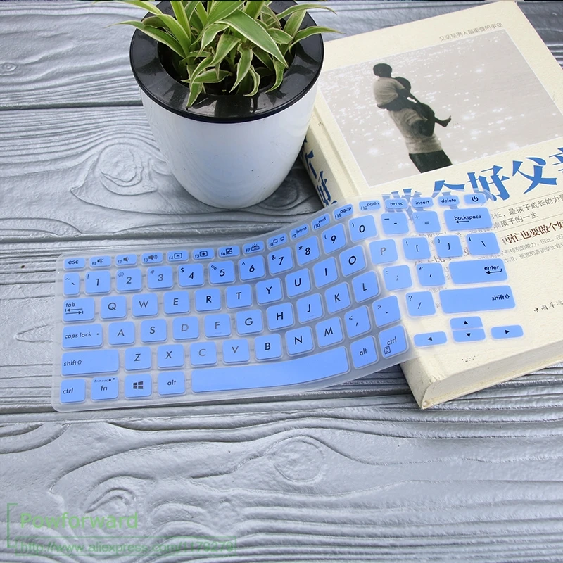 blue Silicone Laptop Keyboard Cover Skin Protector 14 Inch For ASUS Vivobook S412FL S412fa S412UA S412DA S412 FL FA DA UA 14'' - Цвет: blue