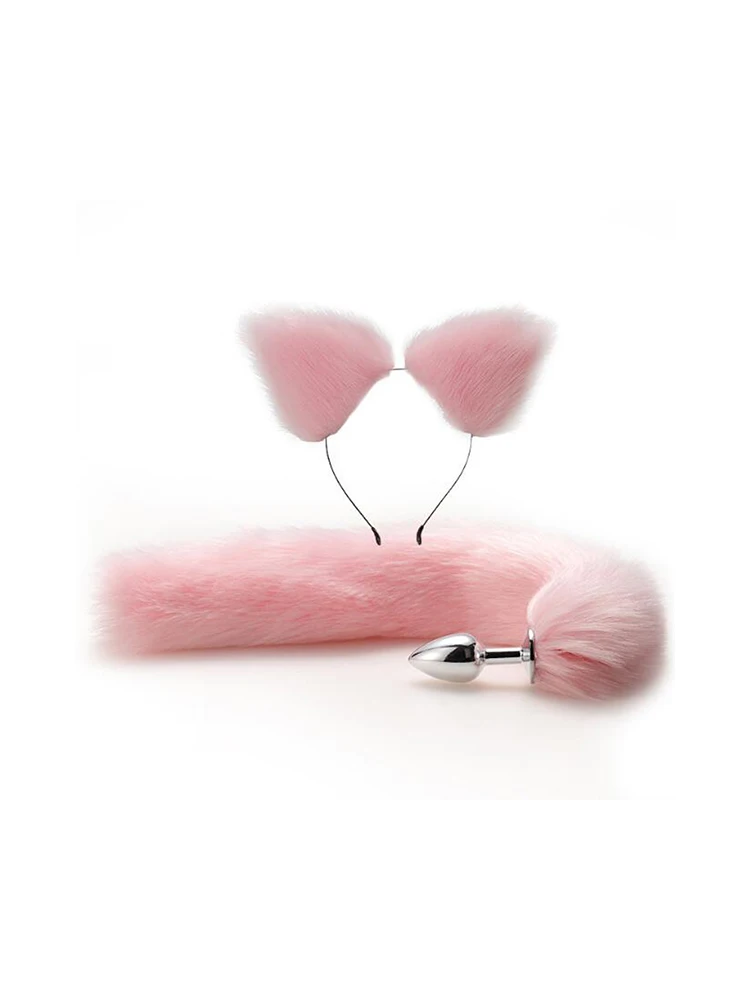 4 pezzi di giocattoli sessuali per donne imbracatura goth accessori esotici set carino fascia per coda spina collare a cuore morsetti per capezzoli_voghion.com