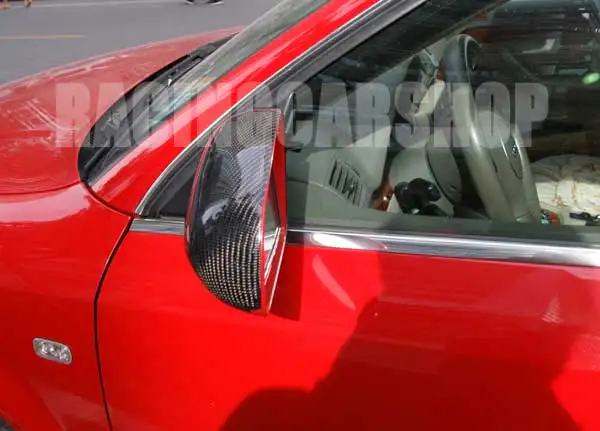 Зеркальные чехлы из настоящего углеродного волокна 1 пара для AUDI A3 8P 8PA A4 B6 B7 A6 A071M