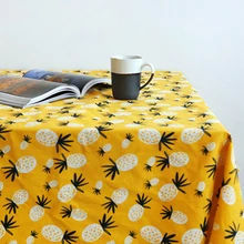 По метру хлопок и ткань с принтом ананаса, хлопковая ткань для поделок, ручная работа, диван, занавеска, скатерть для домашнего декора, хлопковая ткань