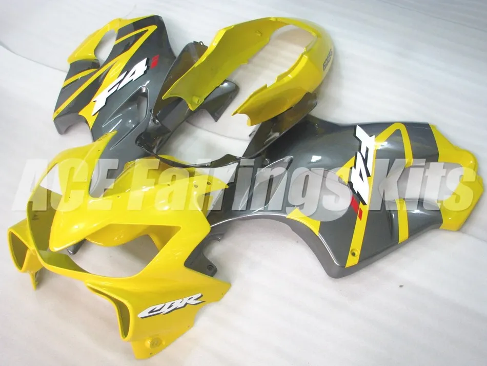 

New ABS Injection Mold Motorcycle Fairings Kit Fit for HONDA CBR600 F4i 2004 2005 2006 2007 04 05 06 07 FS Yellow gray