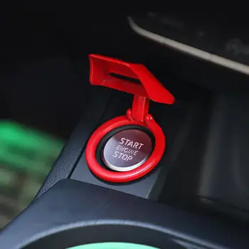 

Aluminum Alloy Car Start Button Cover Universal Anti-scratch Auto Engine Keyless Start Stop Switch Protective Cap Button