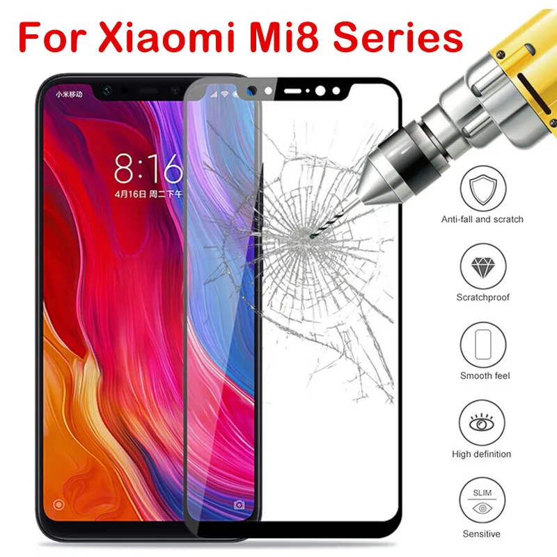 Защитное стекло mi 8 для Xio светильник 8SE 8pro Explorer безопасная защита экрана на xao 8lite