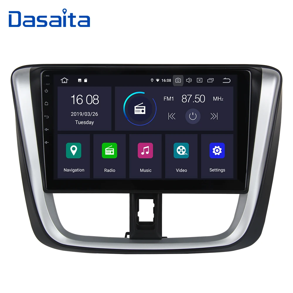 Dasaita 10 2 &quotсенсорный экран автомобильный Android 9 0 мультимедийный плеер для Toyota Yaris