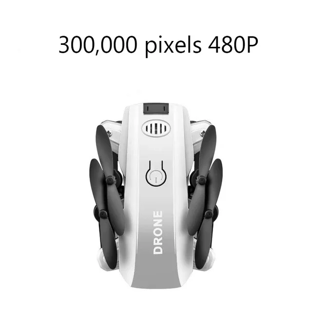 siliver 480P Мини Радиоуправляемый вертолет с широкоугольной HD камерой Дрон с камерой Wifi складной высота удержания Квадрокоптер - Цвет: siliver 480P