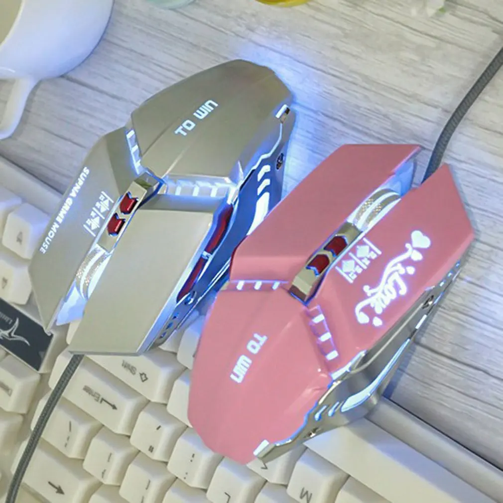 Механическая металлическая мышь для макросъемки, Usb светильник, игровая мышь Rgb, аксессуары для компьютера