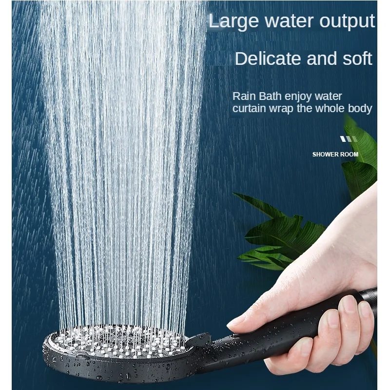 

Большая панельная насадка для душа 120 мм, ручной Abs-пластик с сильным суперзарядом от большой воды, 3 режима, регулируемые универсальные аксессуары для ванной комнаты