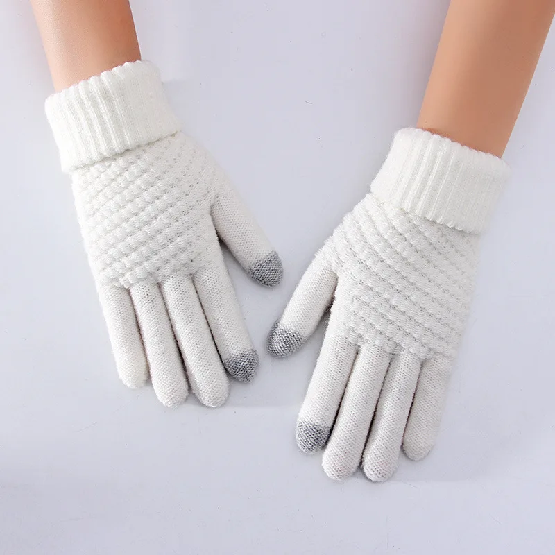 Women Gloves Winter варежки перчатки зимние варежки женские перчатки мужские зимние перчатки перчатки мужские Promotion - Цвет: white