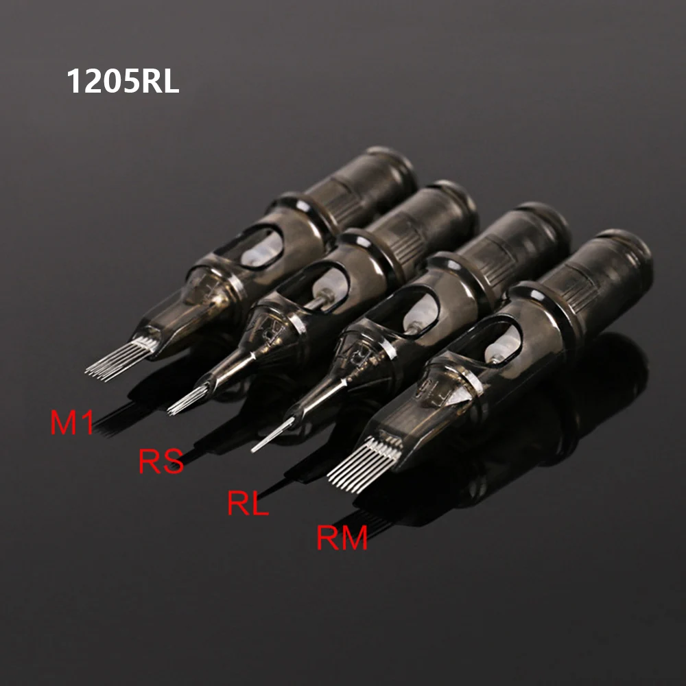 Hotest 20pcs Disposable Tattoo Cartridge Needles Tattoo Makeup RL/RS/M1/CM For Tattoo Machine Original Filter Tattoo Needles - Габаритные размеры: 1205RL