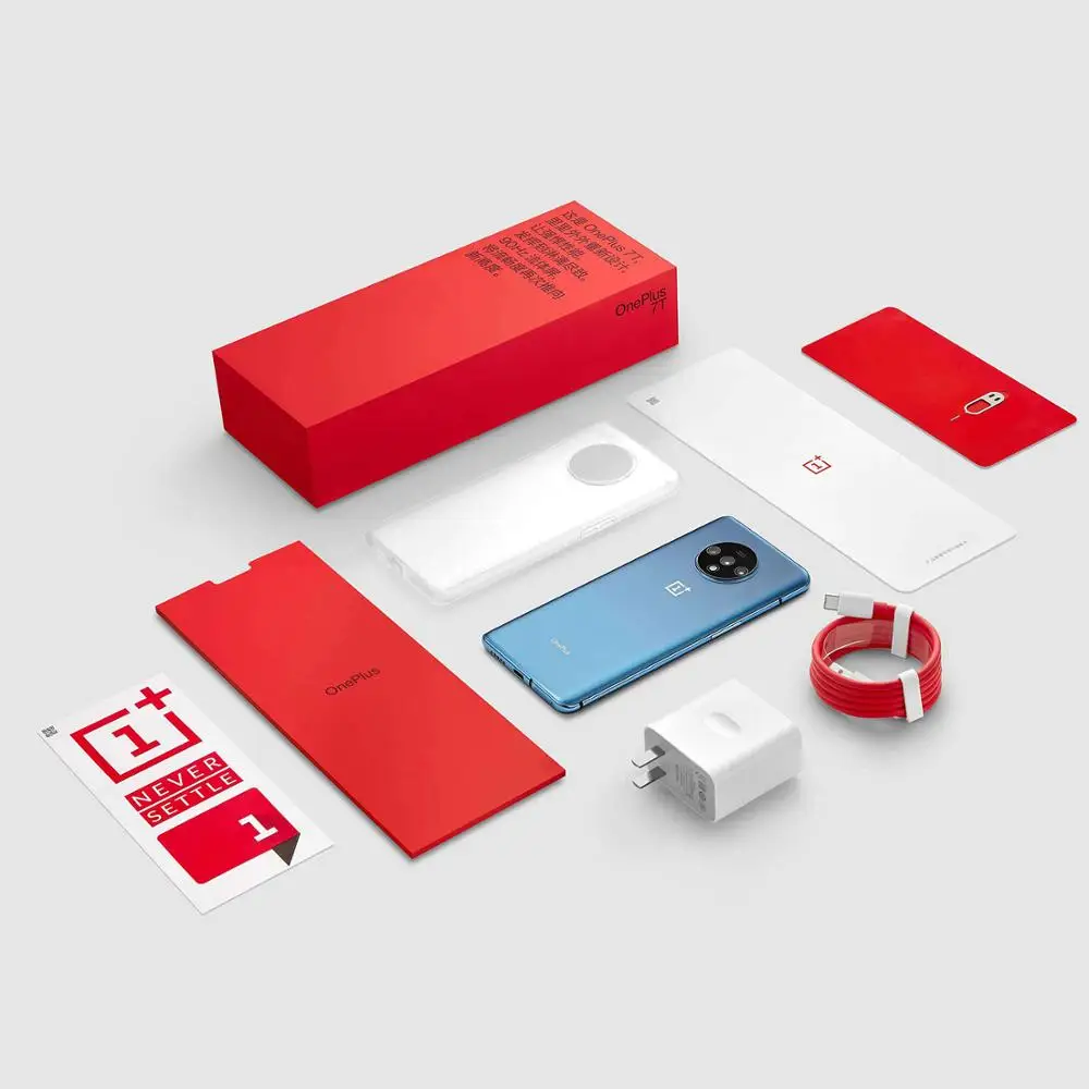 Смартфон в наличии OnePlus 7T 8 ГБ 256 128 Восьмиядерный процессор Snapdragon 855 Plus AMOLED экран 90