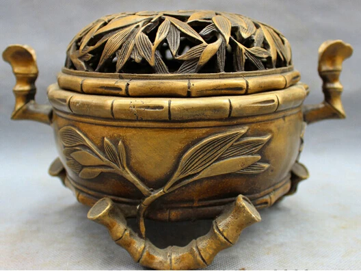 + Бесплатная доставка 9 &quotтибетская бронзовая фэншуй бамбуковая статуя буддизма