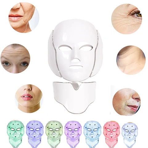  Led Mask Face Facial Mask 5 Types 7 Colors Electric Machine Light Therapy Acne Mask Neck Led Mask B