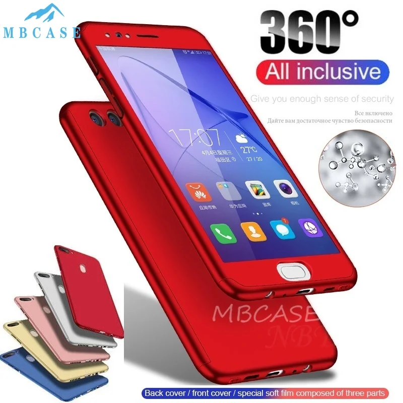 Противоударный чехол с полным покрытием 360 градусов для Huawei Honor 7A Pro 7C 7S 7X 9C 8A Prime из