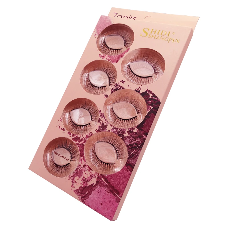 YSDO 7 пар 3D норковые ресницы драматические MakeupLashes пушистые норковые накладные ресницы wispy Box упаковка Поддельные ресницы